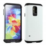 Wholesale Samsung Galaxy S5 i9600 Slim Armor Hybrid Case (White)